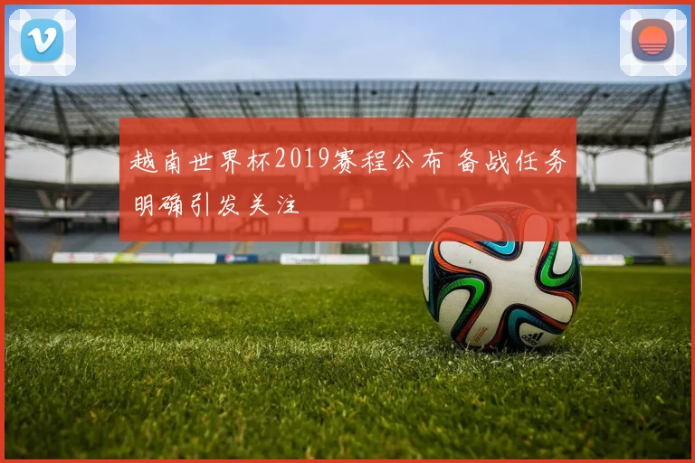 越南世界杯2019赛程公布 备战任务明确引发关注