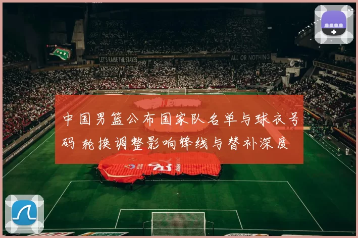 中国男篮公布国家队名单与球衣号码 轮换调整影响锋线与替补深度